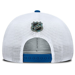 New York Rangers Fanatics Centennial Authentic Pro Structured Trucker Adjustable Hat - Blue/White Hats