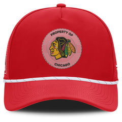 Chicago Blackhawks Fanatics Centennial Pinched Front Adjustable Hat - Red Hats