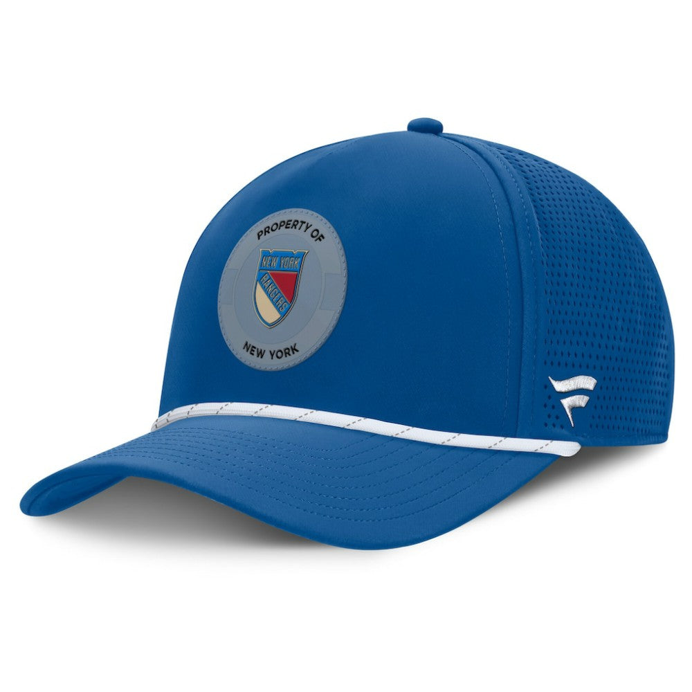 New York Rangers Fanatics Centennial Authentic Pro Pinched Front Adjustable Hat - Blue Hats