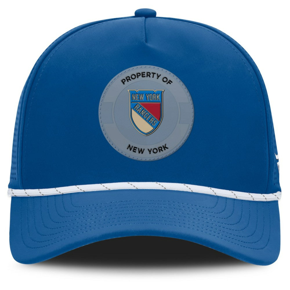 New York Rangers Fanatics Centennial Authentic Pro Pinched Front Adjustable Hat - Blue Hats