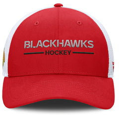 Chicago Blackhawks Fanatics Centennial Adjustable Trucker Hat - Red/White Hats