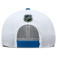 New York Rangers Fanatics Centennial Authentic Pro Structured Trucker Adjustable Hat - Blue/White Hats