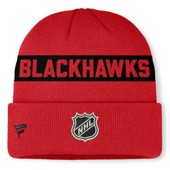 Chicago Blackhawks Fanatics Centennial Cuffed Knit Hat - Red Hats