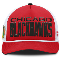 Chicago Blackhawks Fanatics Centennial Foam Front Adjustable Trucker Hat - Red/White Hats