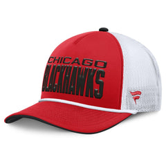 Chicago Blackhawks Fanatics Centennial Foam Front Adjustable Trucker Hat - Red/White Hats