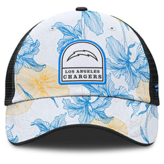 Los Angeles Chargers Tropical Adjustable Trucker Hat - White/Black cheap