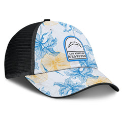 Los Angeles Chargers Tropical Adjustable Trucker Hat - White/Black cheap