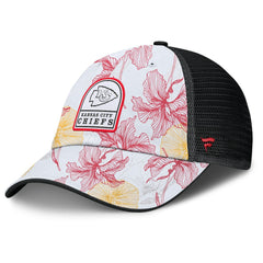 Kansas City Chiefs Tropical Adjustable Trucker Hat - White/Black outlet