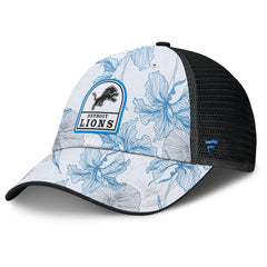 Detroit Lions Tropical Adjustable Trucker Hat - White/Black for sale
