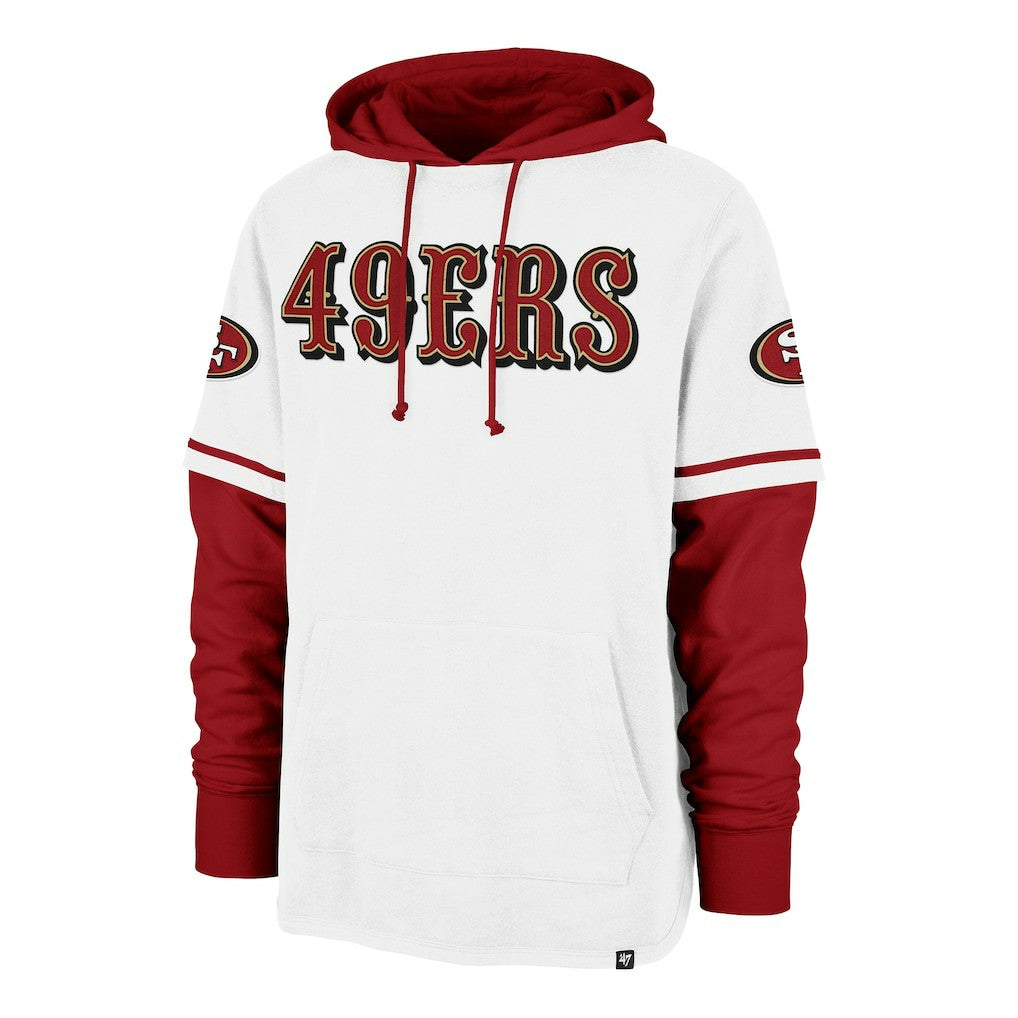 San Francisco 49ers '47 Trifecta Shortstop Pullover Hoodie - White online