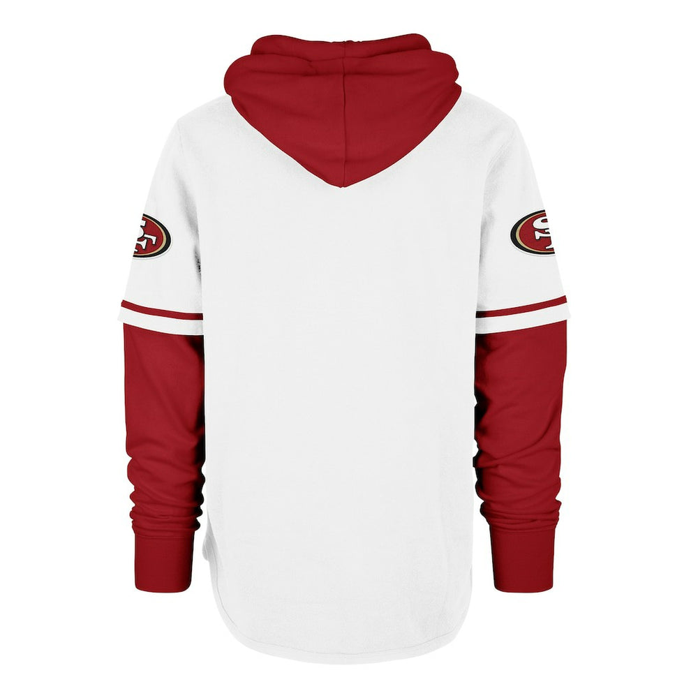 San Francisco 49ers '47 Trifecta Shortstop Pullover Hoodie - White online