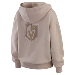Vegas Golden Knights WEAR by Erin Andrews Women's Washed Pullover Crewdie - Tan Pullover
