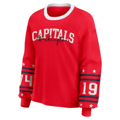 Washington Capitals WEAR by Erin Andrews Women's Long-Sleeve Sport T-Shirt - Red T-shirts