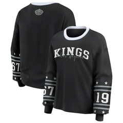 Los Angeles Kings WEAR by Erin Andrews Women's Long-Sleeve Sport T-Shirt - Black T-shirts
