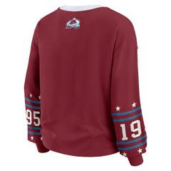 Colorado Avalanche WEAR by Erin Andrews Women's Long-Sleeve Sport T-Shirt - Burgundy T-shirts