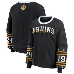 Boston Bruins WEAR by Erin Andrews Women's Long-Sleeve Sport T-Shirt - Black T-shirts