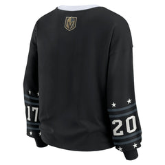 Vegas Golden Knights WEAR by Erin Andrews Women's Long-Sleeve Sport T-Shirt - Black T-shirts