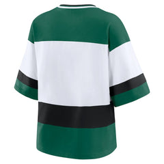 Minnesota Wild WEAR by Erin Andrews Women's Jersey Style Tee - Green/White Jerseys