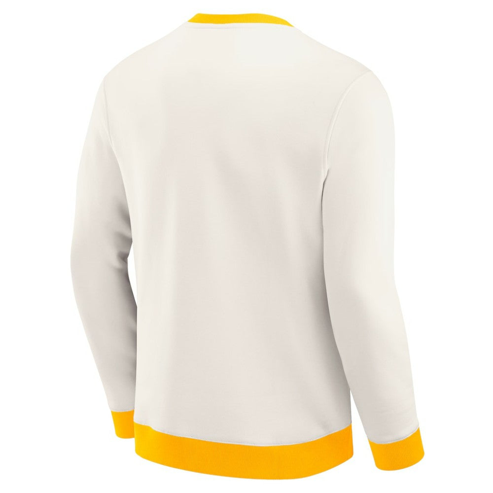 Nashville Predators Darius Rucker Collection by Fanatics Colorblock Pullover Sweatshirt - Cream Sweatshirts