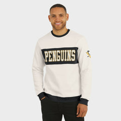Pittsburgh Penguins Darius Rucker Collection by Fanatics Colorblock Pullover Sweatshirt - Cream Sweatshirts