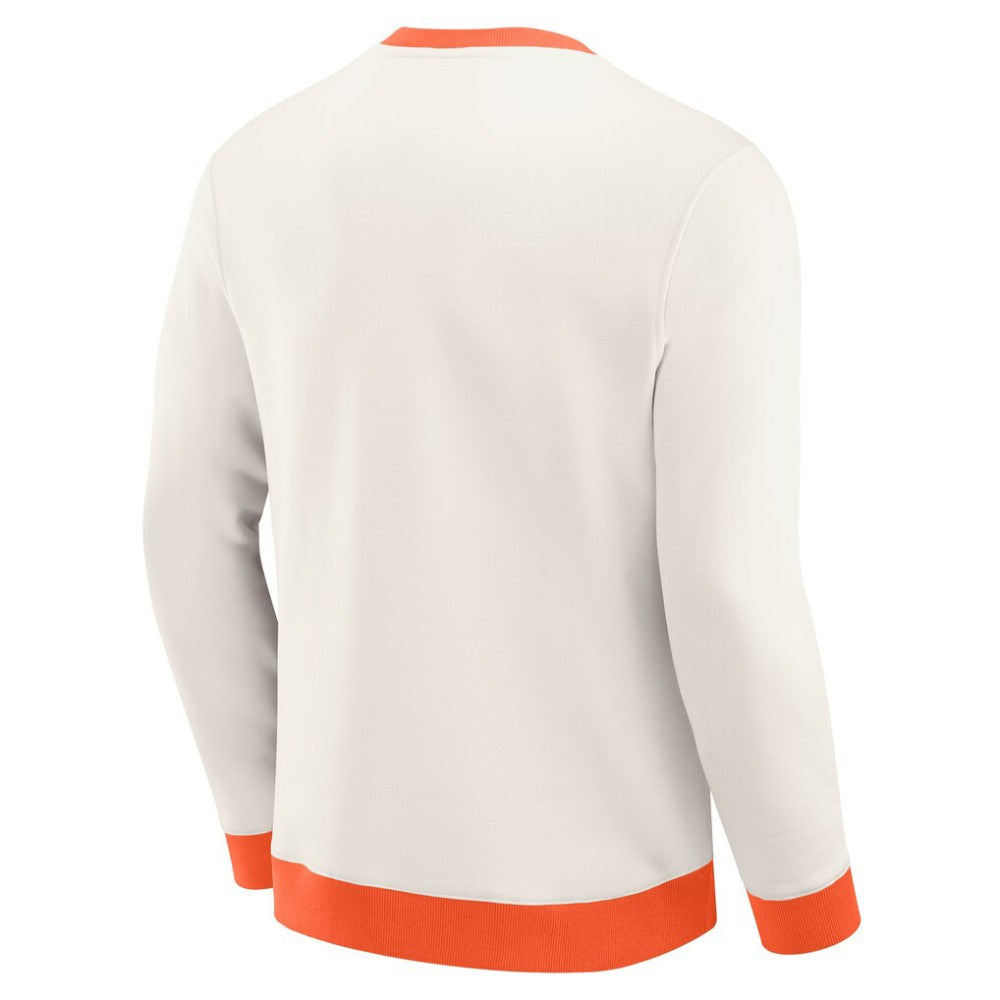 Philadelphia Flyers Darius Rucker Collection by Fanatics Colorblock Pullover Sweatshirt - Cream Sweatshirts