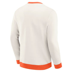 Philadelphia Flyers Darius Rucker Collection by Fanatics Colorblock Pullover Sweatshirt - Cream Sweatshirts