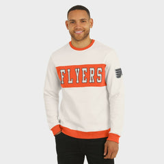 Philadelphia Flyers Darius Rucker Collection by Fanatics Colorblock Pullover Sweatshirt - Cream Sweatshirts
