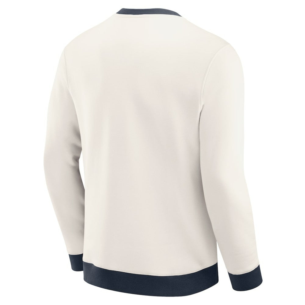 Seattle Kraken Darius Rucker Collection by Fanatics Colorblock Pullover Sweatshirt - Cream Sweatshirts
