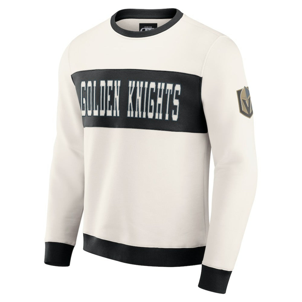 Vegas Golden Knights Darius Rucker Collection by Fanatics Colorblock Pullover Sweatshirt - Cream Sweatshirts