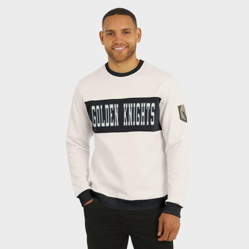 Vegas Golden Knights Darius Rucker Collection by Fanatics Colorblock Pullover Sweatshirt - Cream Sweatshirts