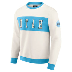 Utah Hockey Club Darius Rucker Collection by Fanatics Colorblock Pullover Sweatshirt - Cream Sweatshirts