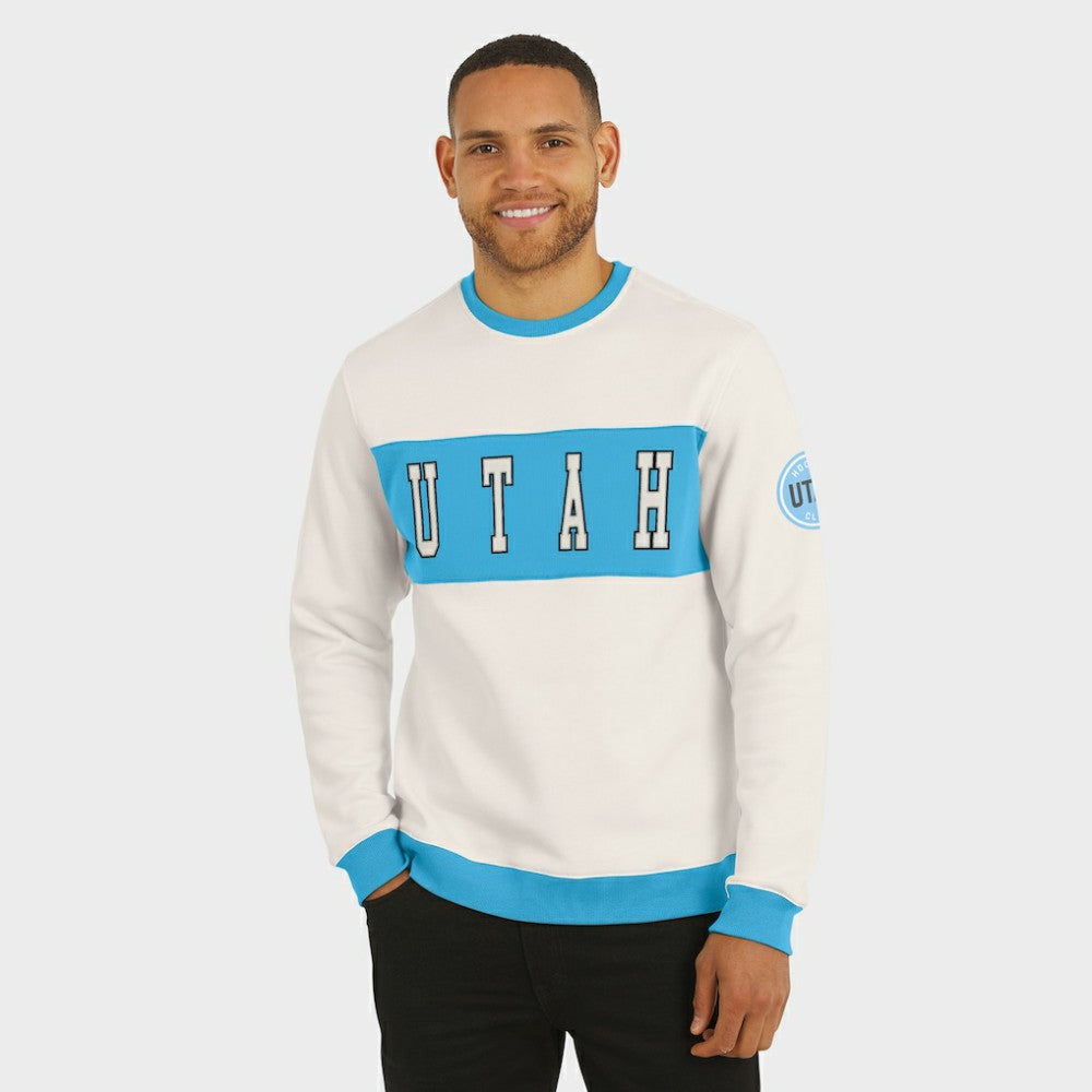 Utah Hockey Club Darius Rucker Collection by Fanatics Colorblock Pullover Sweatshirt - Cream Sweatshirts