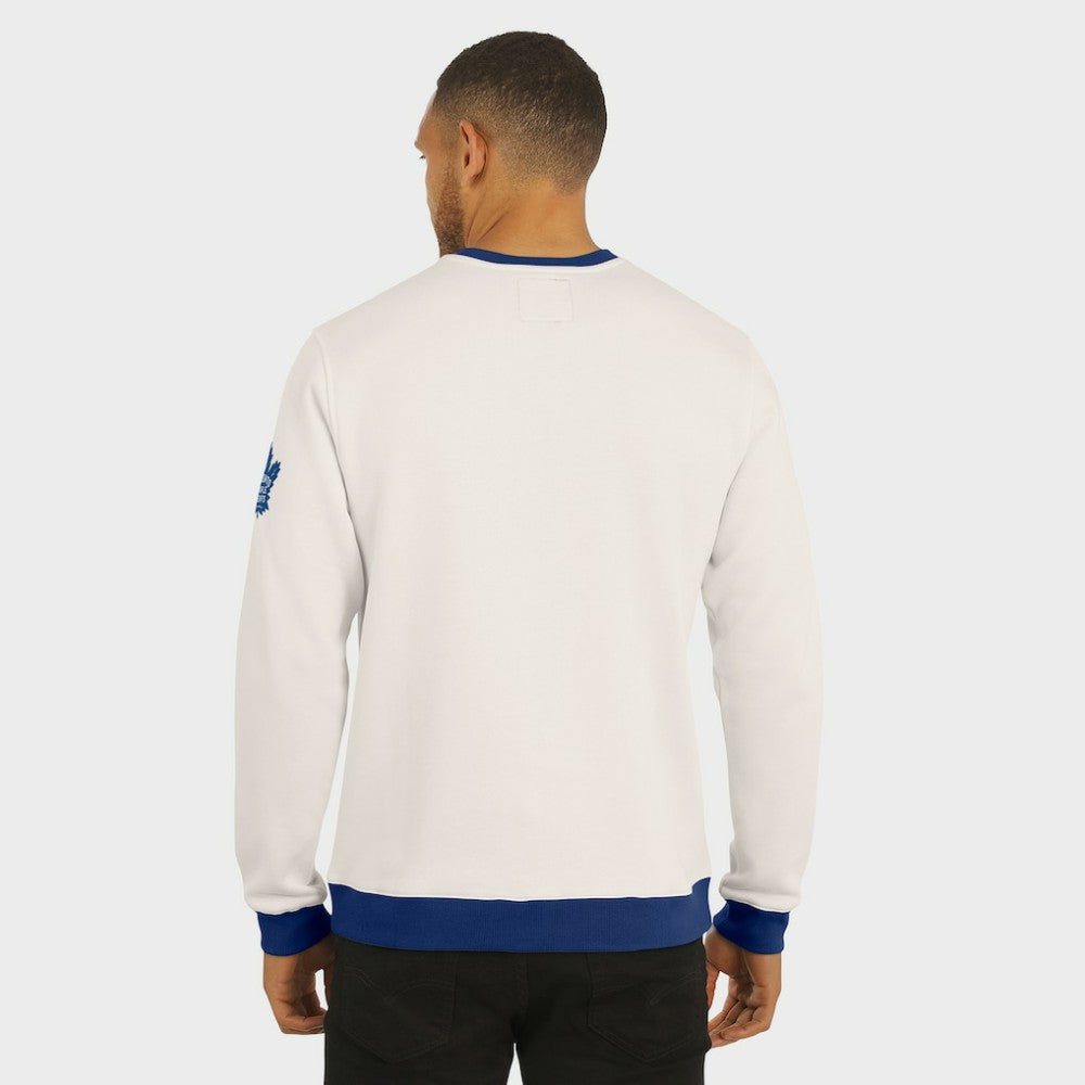 Toronto Maple Leafs Darius Rucker Collection by Fanatics Colorblock Pullover Sweatshirt - Cream Sweatshirts