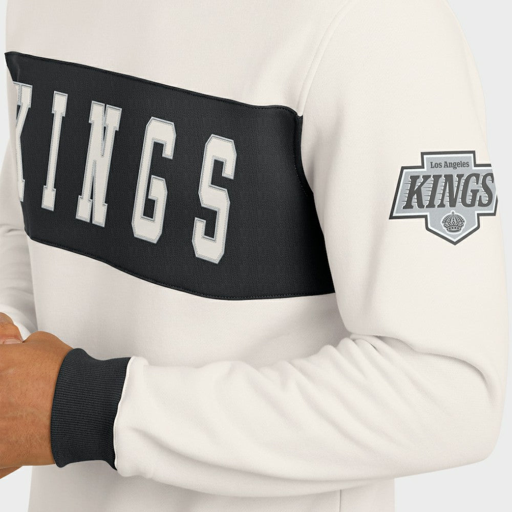 Los Angeles Kings Darius Rucker Collection by Fanatics Colorblock Pullover Sweatshirt - Cream Sweatshirts