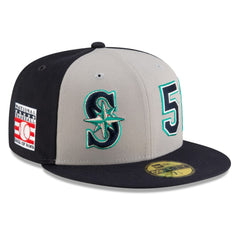 Ichiro Suzuki Seattle Mariners 2025 Baseball Hall of Fame 59FIFTY Fitted Hat Navy/Gray
