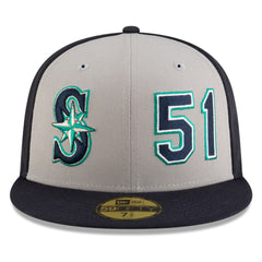 Ichiro Suzuki Seattle Mariners 2025 Baseball Hall of Fame 59FIFTY Fitted Hat Navy/Gray