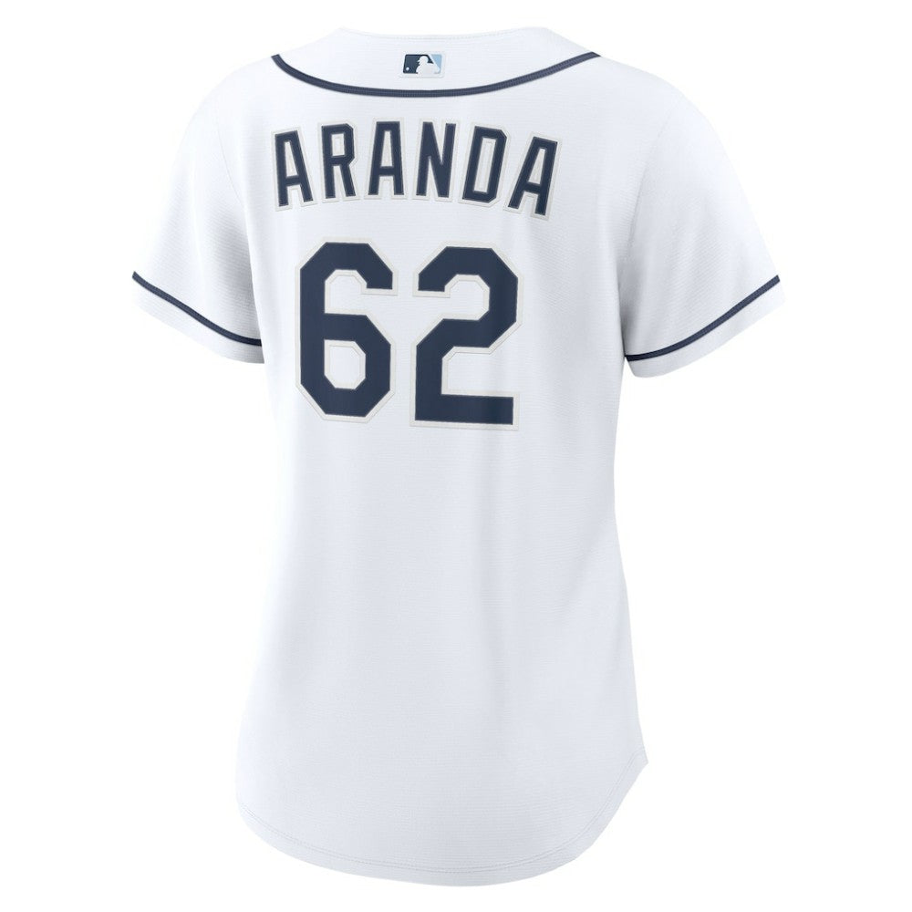 Jonathan Aranda Tampa Bay Rays Women's Home Replica Jersey White
