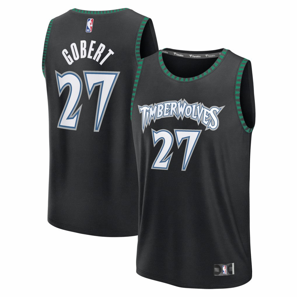 Rudy Gobert Minnesota Timberwolves Fastbreak Jersey - Classic Edition - Black shop