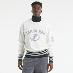 Tampa Bay Lightning Todd Snyder by Fanatics Relaxed Canadian Fleece Crew - Heather Gray