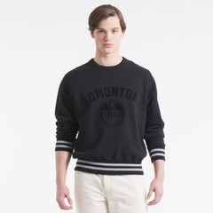 Edmonton Oilers Todd Snyder by Fanatics Relaxed Canadian Fleece Crew - Black