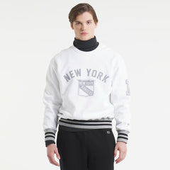 New York Rangers Todd Snyder by Fanatics Relaxed Canadian Fleece Crew - White