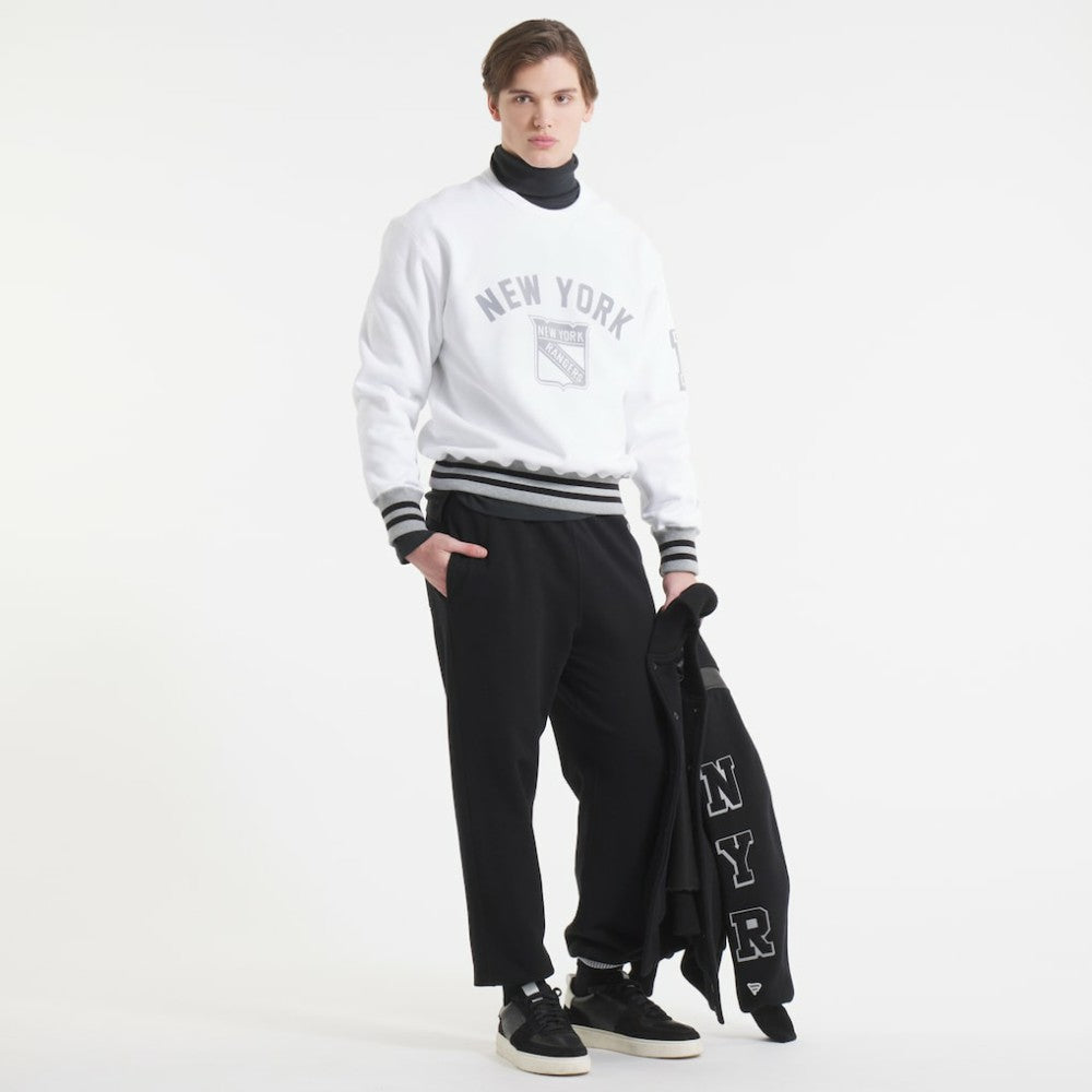 New York Rangers Todd Snyder by Fanatics Relaxed Canadian Fleece Crew - White