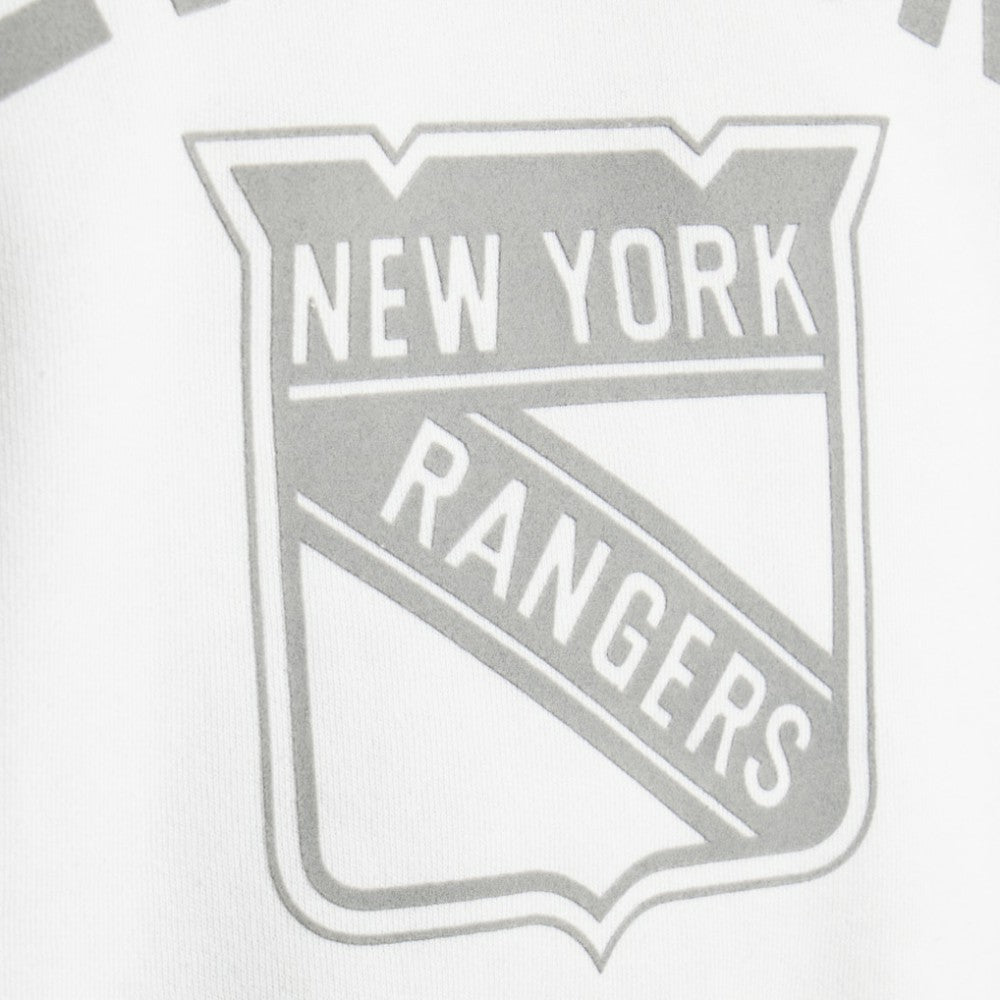 New York Rangers Todd Snyder by Fanatics Relaxed Canadian Fleece Crew - White