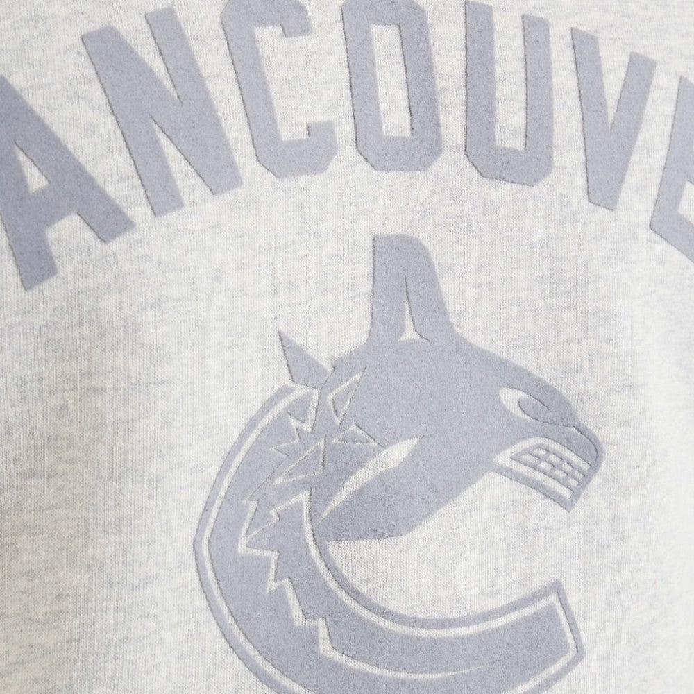 Vancouver Canucks Todd Snyder by Fanatics Relaxed Canadian Fleece Crew - Heather Gray