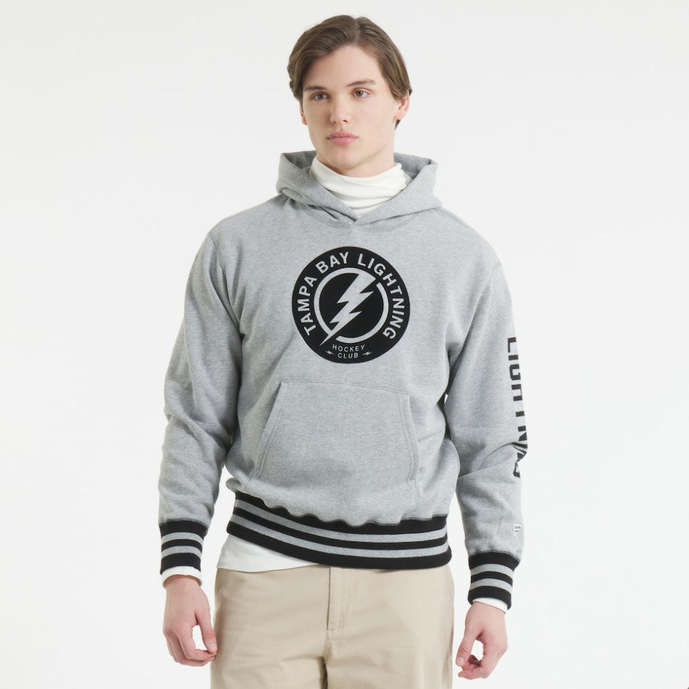 Tampa Bay Lightning Todd Snyder by Fanatics Relaxed Canadian Fleece Hoodie - Athletic Heather Gray Hoodies