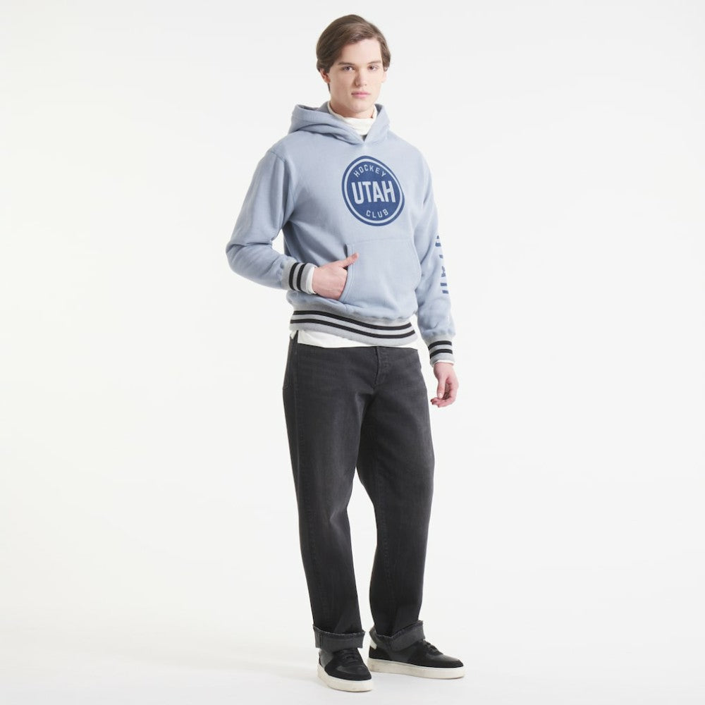 Utah Mammoth Todd Snyder by Fanatics Relaxed Canadian Fleece Hoodie - Gray Hoodies