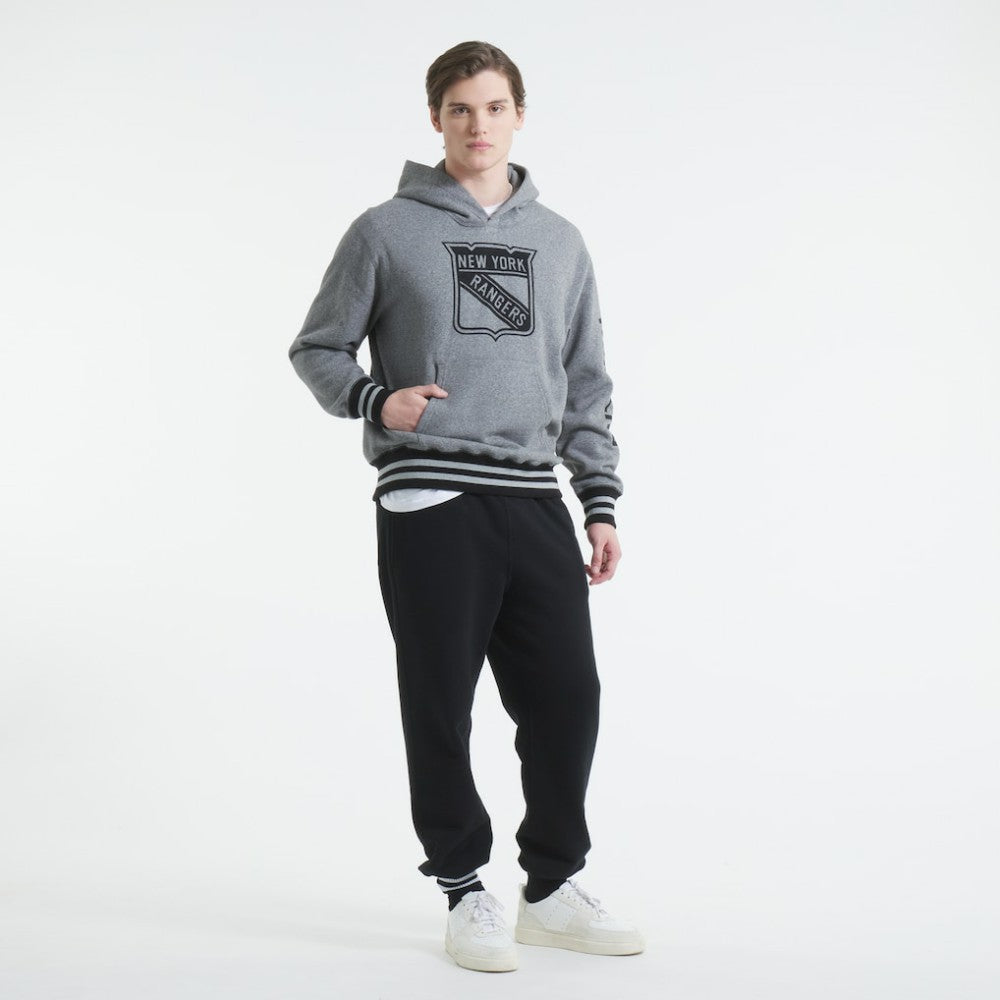 New York Rangers Todd Snyder by Fanatics Relaxed Canadian Fleece Hoodie - Dark Heather Gray Hoodies