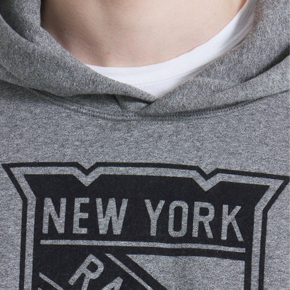 New York Rangers Todd Snyder by Fanatics Relaxed Canadian Fleece Hoodie - Dark Heather Gray Hoodies