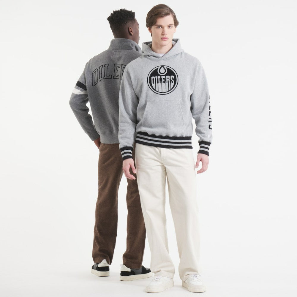 Edmonton Oilers Todd Snyder by Fanatics Relaxed Canadian Fleece Hoodie - Athletic Heather Gray Hoodies