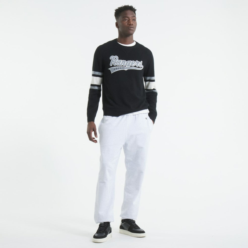 New York Rangers Todd Snyder by Fanatics Cashmere Crew Sweater - Black